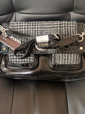 Dana Buchman Black Elizabeth Crossbody Purse New with Tags